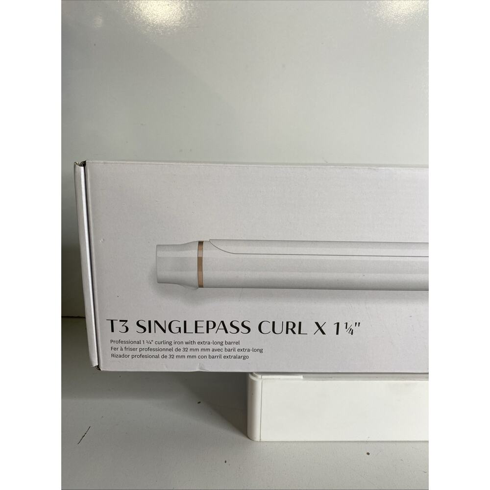 T3 SinglePass Curl X Extra-Long Barrel Curling Iron, Satin Blush - Picture 3 of 4